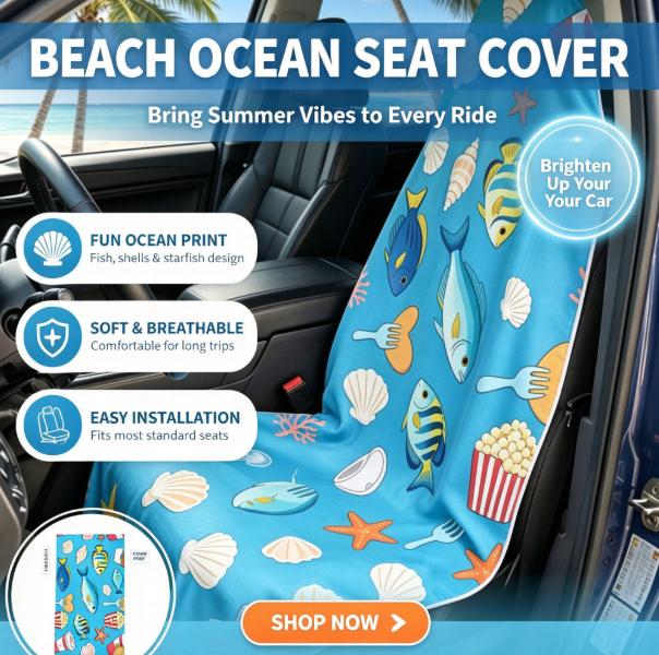 Outdoor Camping Quilt - 2‑in‑1 Beach Towel Car Seat Cover