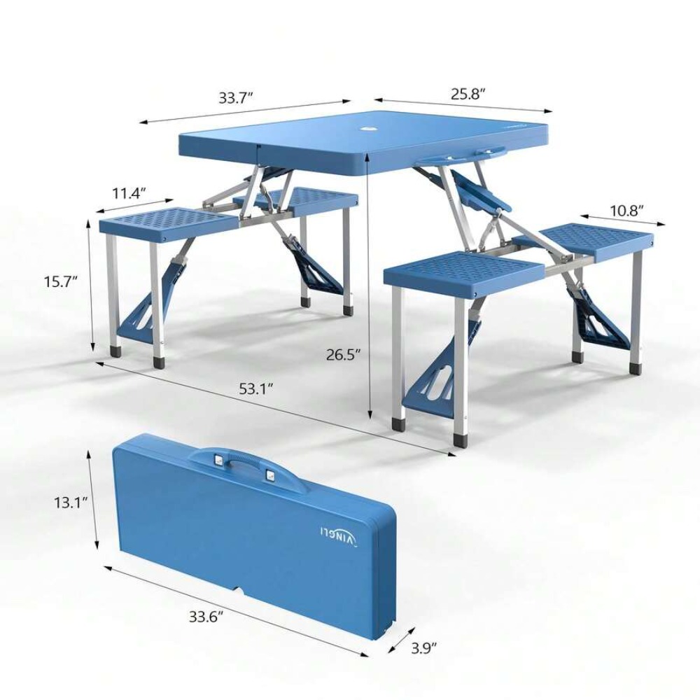 4 Ft Folding Camping Picnic Ta - đánh giá và giá Outdoor Camping Table