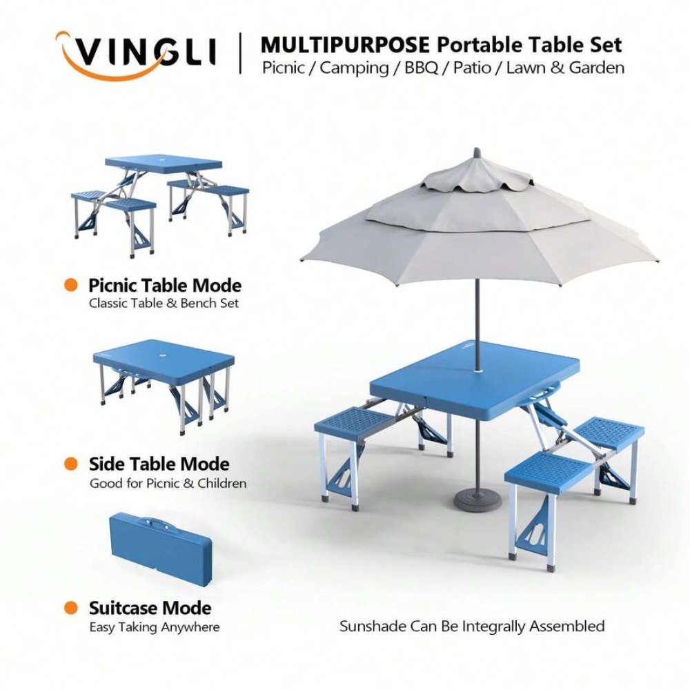 4 Ft Folding Camping Picnic Ta - đánh giá và giá Outdoor Camping Table