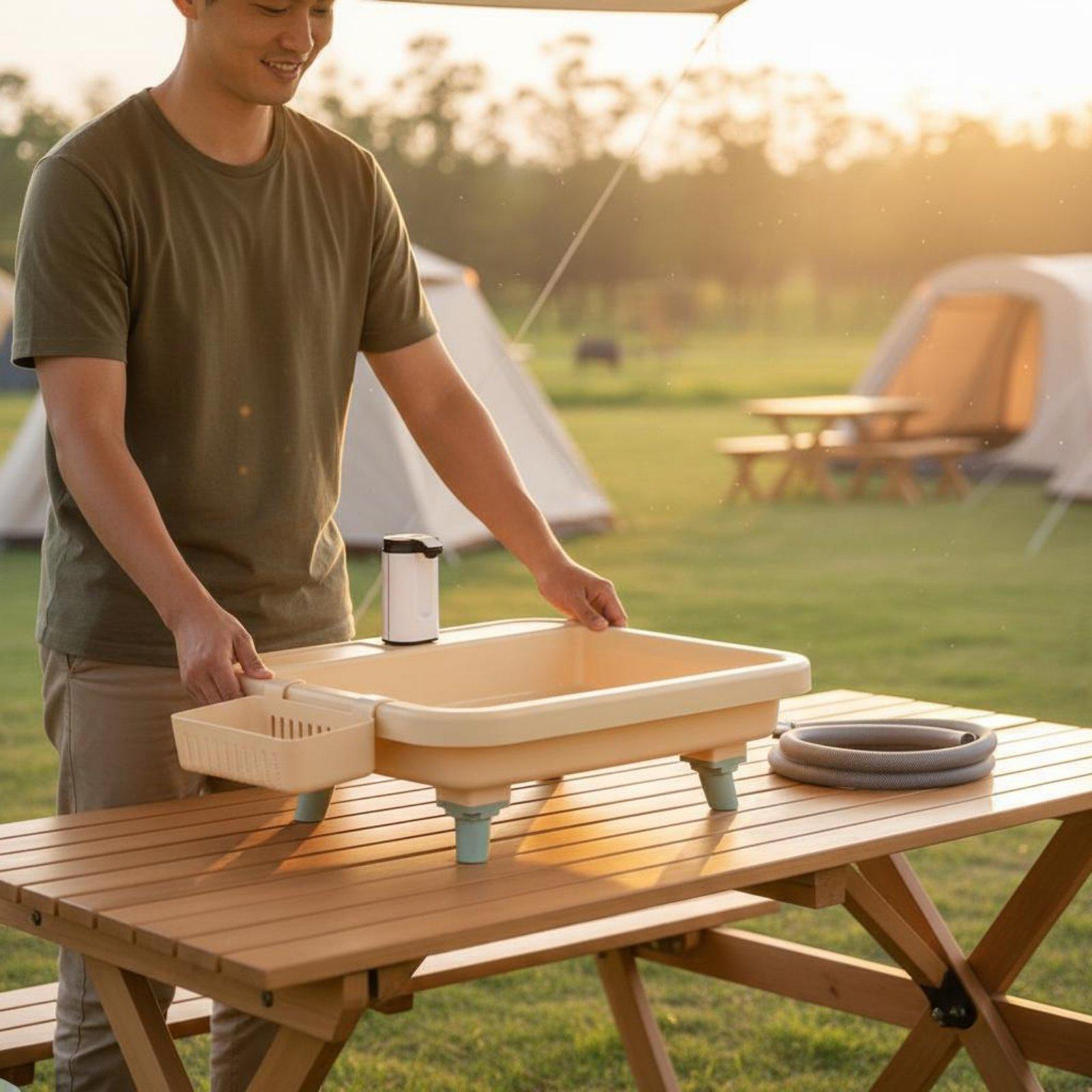 Portable Camping Sink with Bui - đánh giá và giá Outdoor Camping
