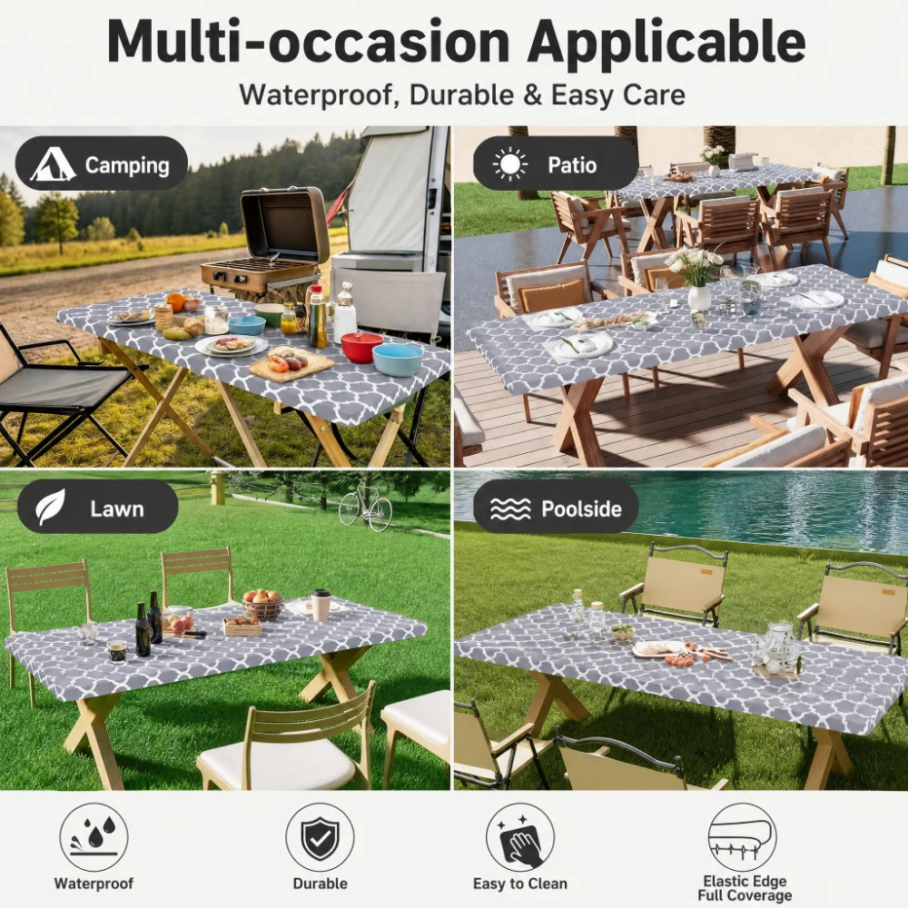 Rectangle Table Cloth Cover, P - đánh giá và giá Outdoor Camping Table
