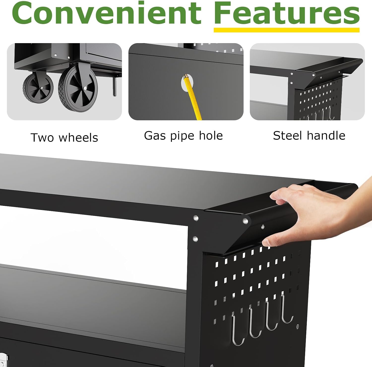Outdoor Grill Cart Table With  - đánh giá và giá Outdoor Camping Table