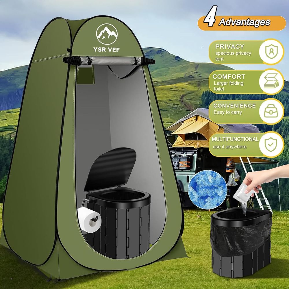 Portable Toilet Kit, Camping T - đánh giá và giá Outdoor Camping