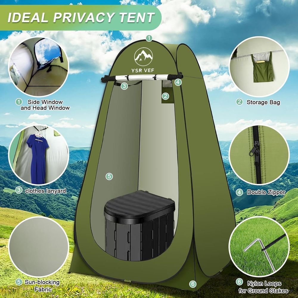 Portable Toilet Kit, Camping T - đánh giá và giá Outdoor Camping