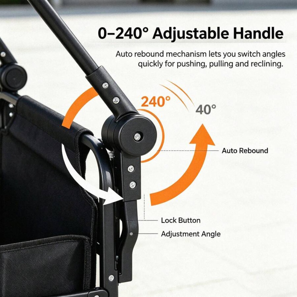 3-In-1 Seat Wagon Cart with Cu - đánh giá và giá Outdoor Camping Table