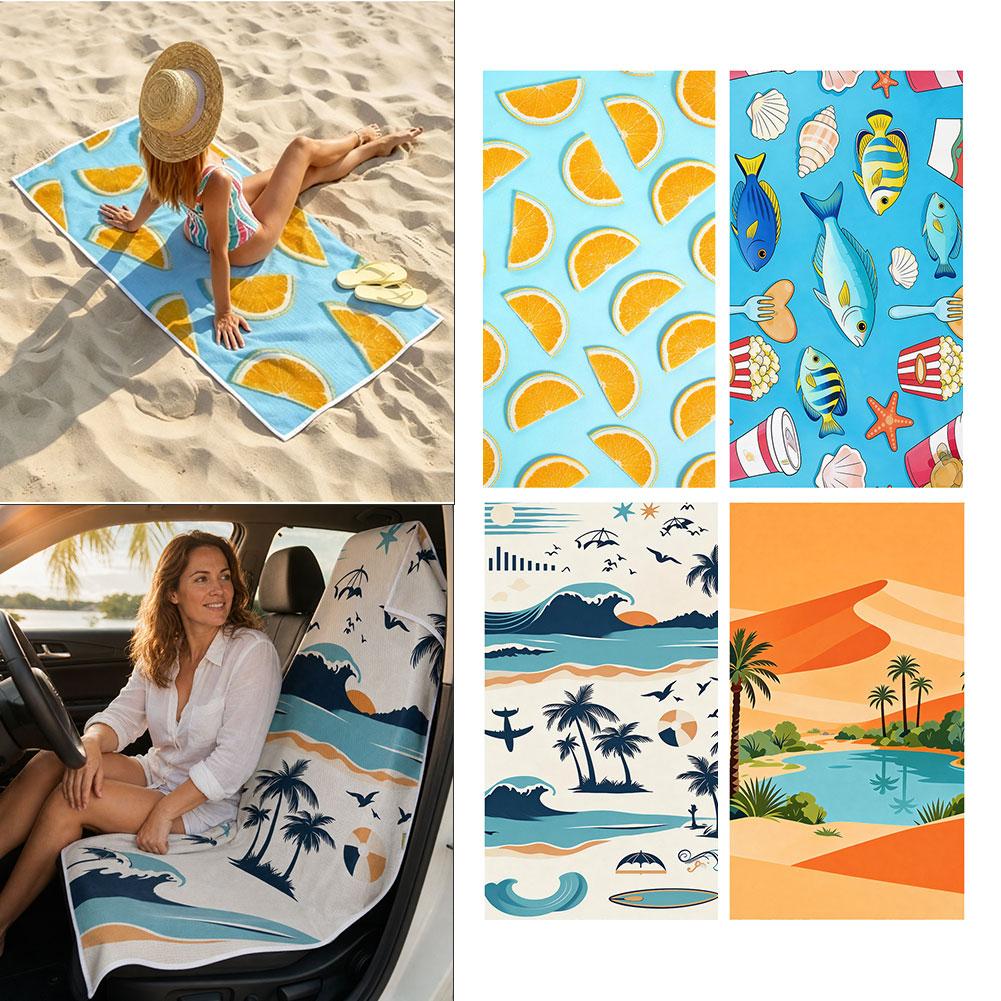 2‑in‑1 Beach Towel Car Seat Co - đánh giá và giá Outdoor Camping Quilt