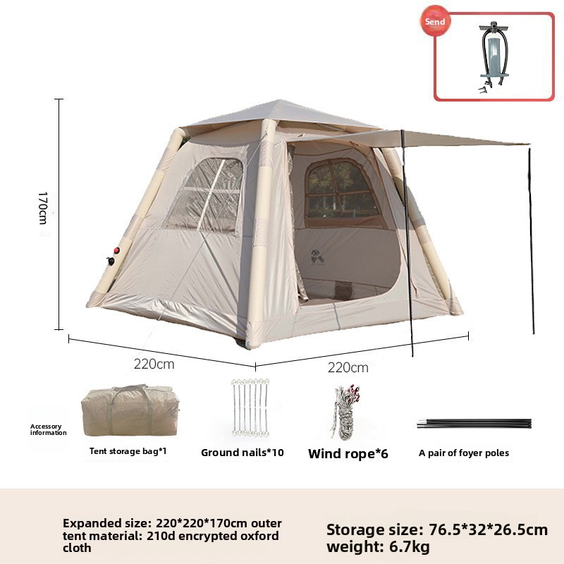 5㎡ Luxury Outdoor Air Tent Cam - đánh giá và giá Outdoor Camping Tent