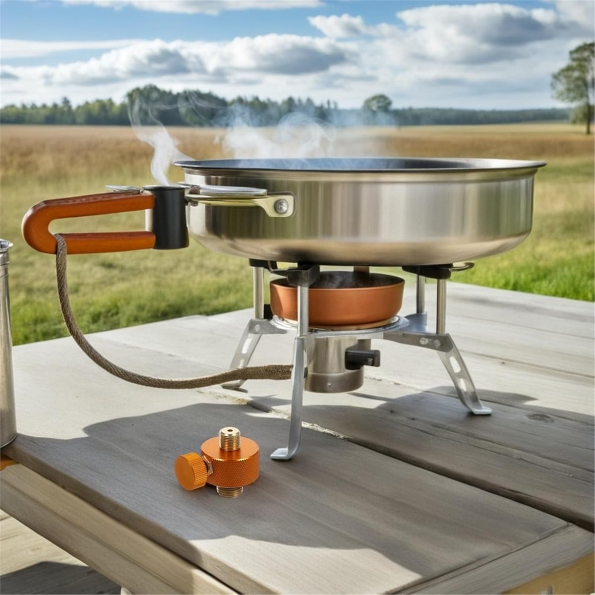 Camping Gaskocher Adapter Mit  - đánh giá và giá Outdoor Und Camping
