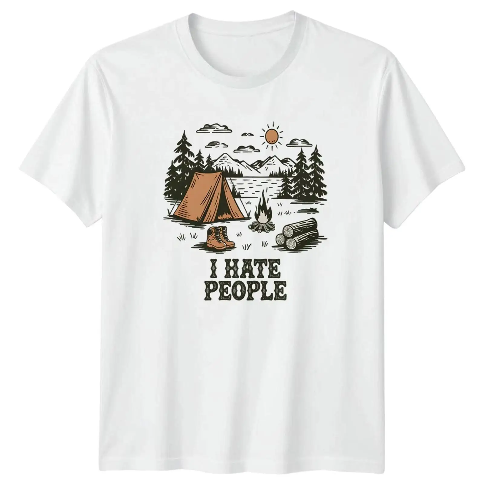 I Hate People T Shirt Camping  - đánh giá và giá Outdoor Und Camping