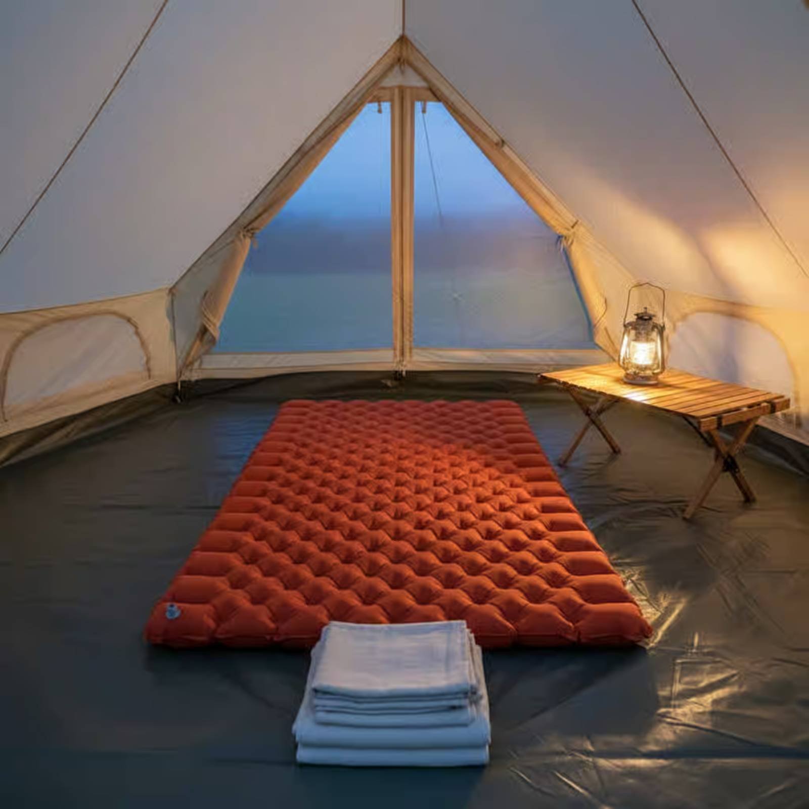 Inflatable Camping Mat Nylon T - đánh giá và giá Outdoor Camping Quilt