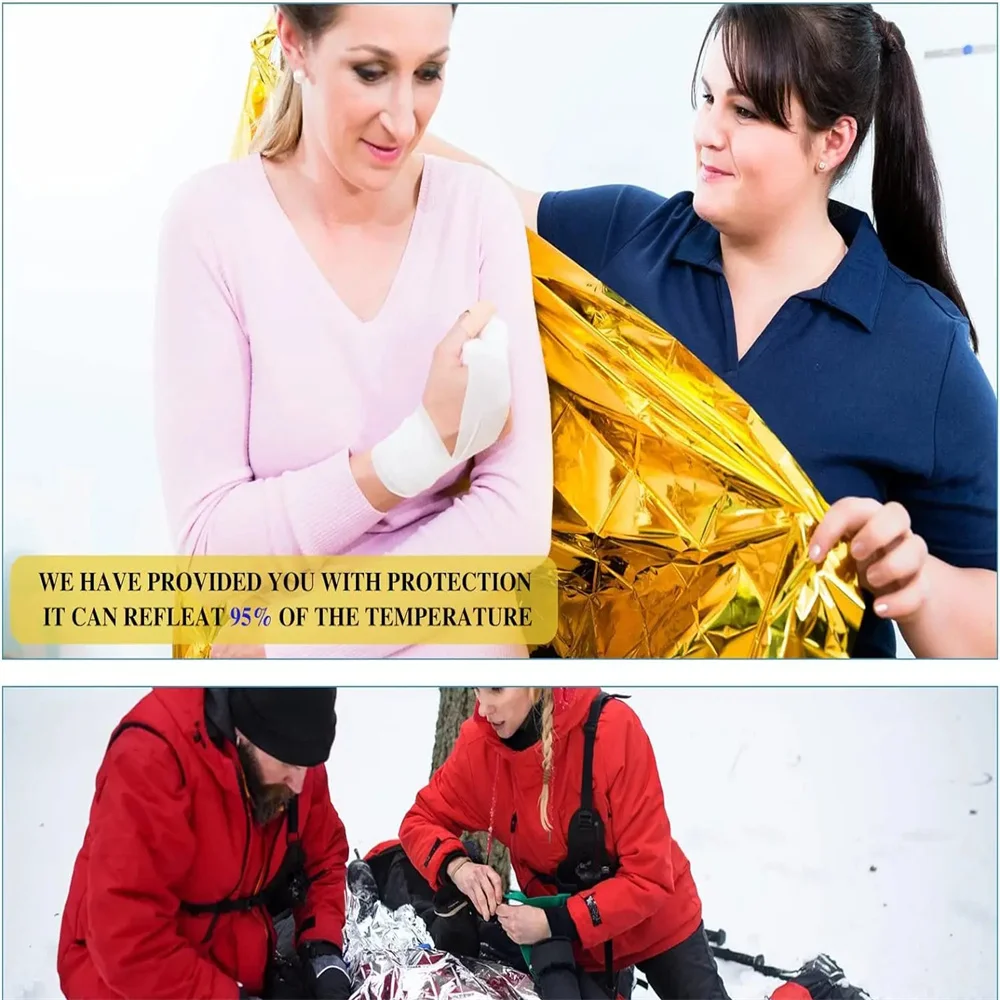 5Pcs Emergency Thermal Blanket - đánh giá và giá Outdoor Camping Floor Mat