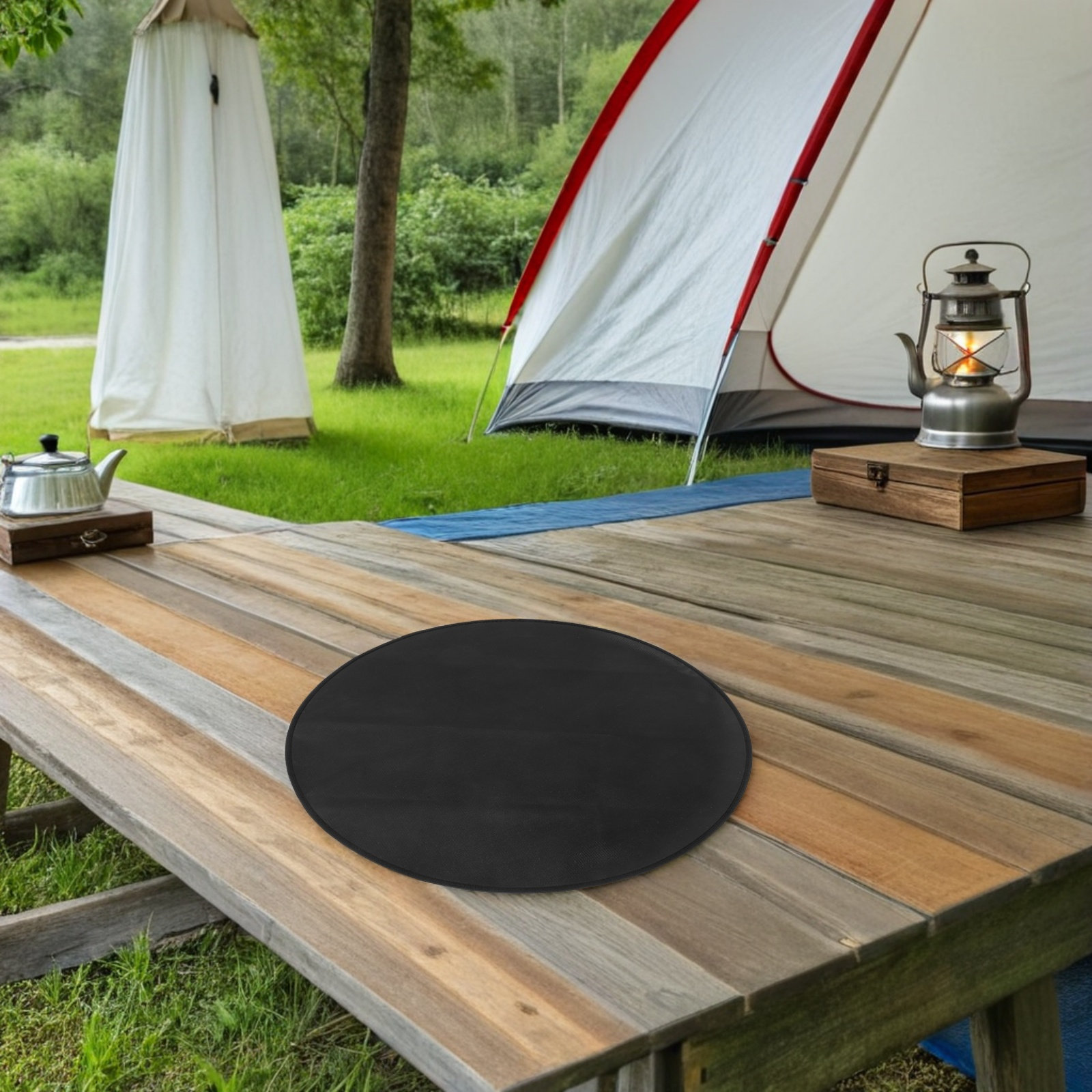 Round Fireproof Bbq Mat Heat R - đánh giá và giá Outdoor Camping Floor Mat