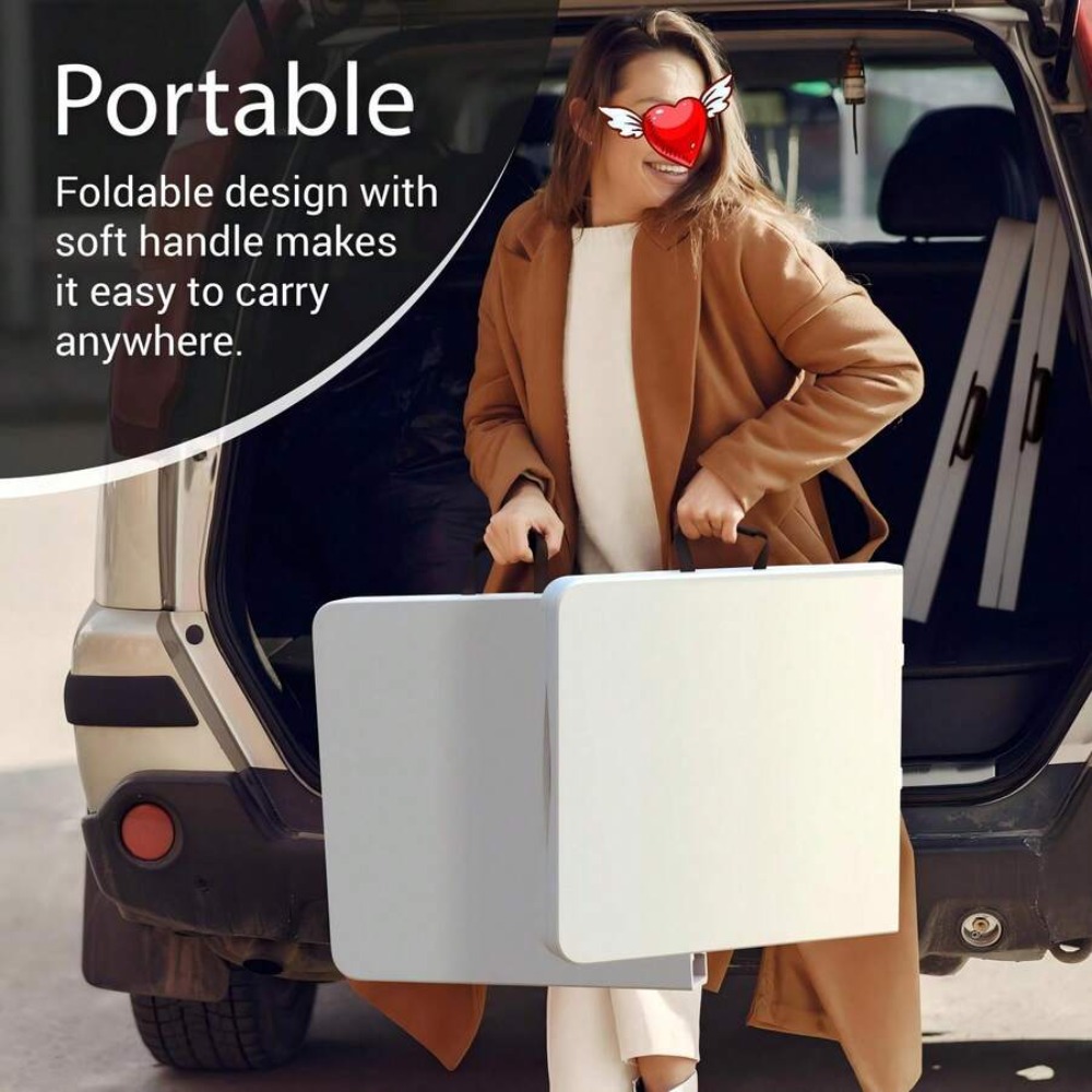 4FT Foldable Table Adjustable  - đánh giá và giá Outdoor Camping Table