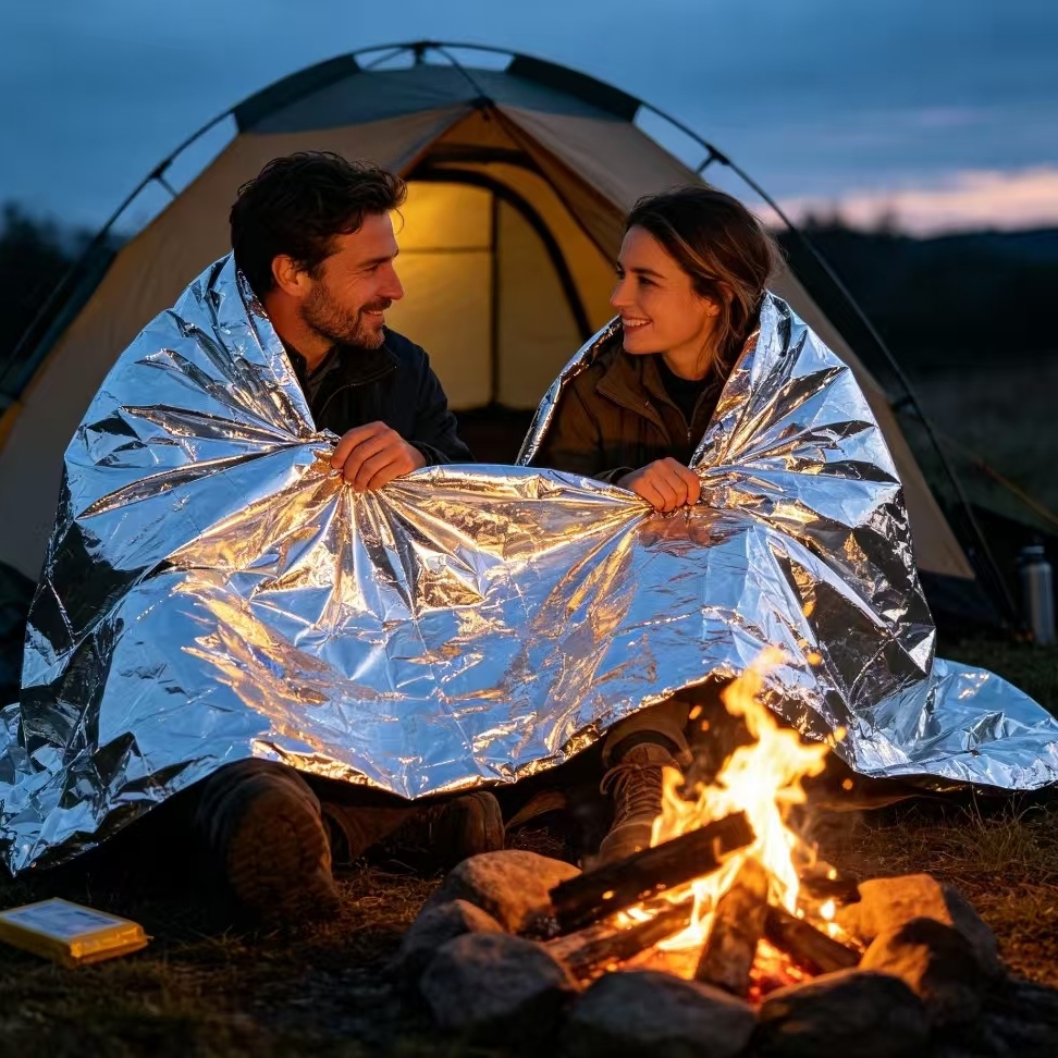 Mylar Thermal Emergency Blanke - đánh giá và giá Outdoor Camping Blanket