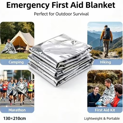 Mylar Thermal Emergency Blanke - đánh giá và giá Outdoor Camping Blanket